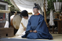 御旅所にて