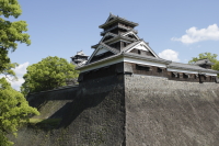熊本城に向う