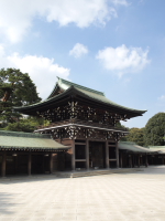 明治神宮にて