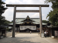 靖国神社にて